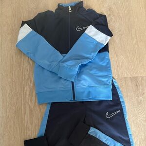 Nike Blue and Black Performance Swimwear